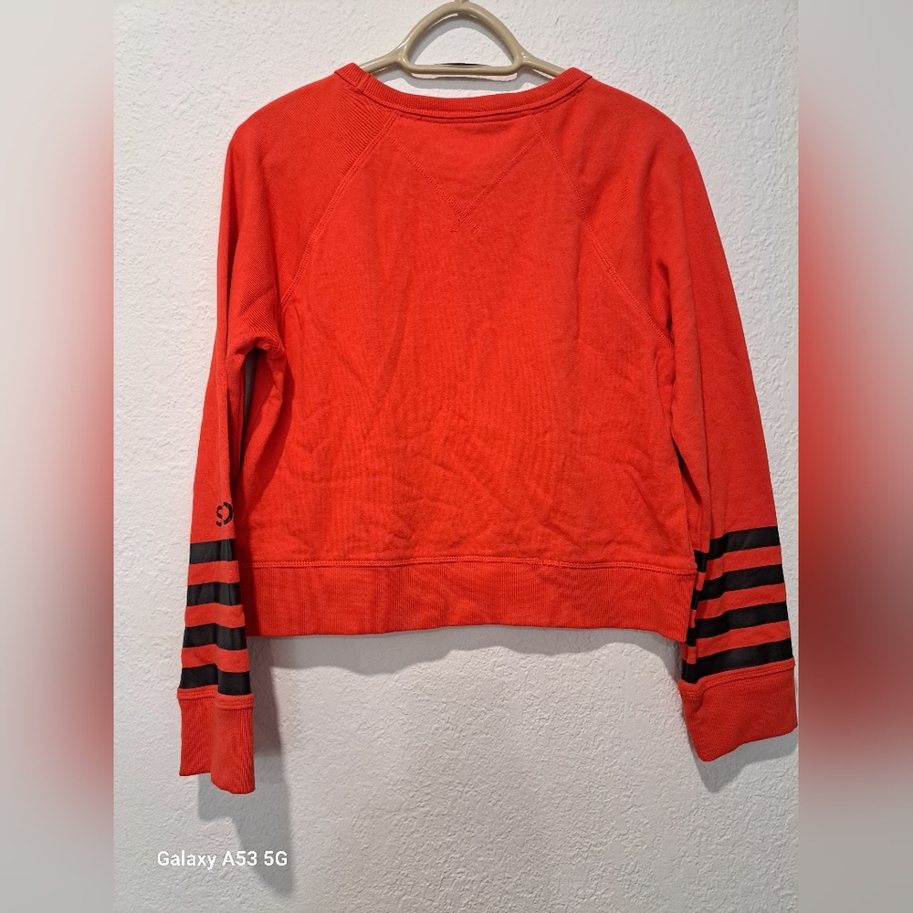 Tommy Hilfiger Red and Black Crew Neck Sweater - Picture 4 of 4